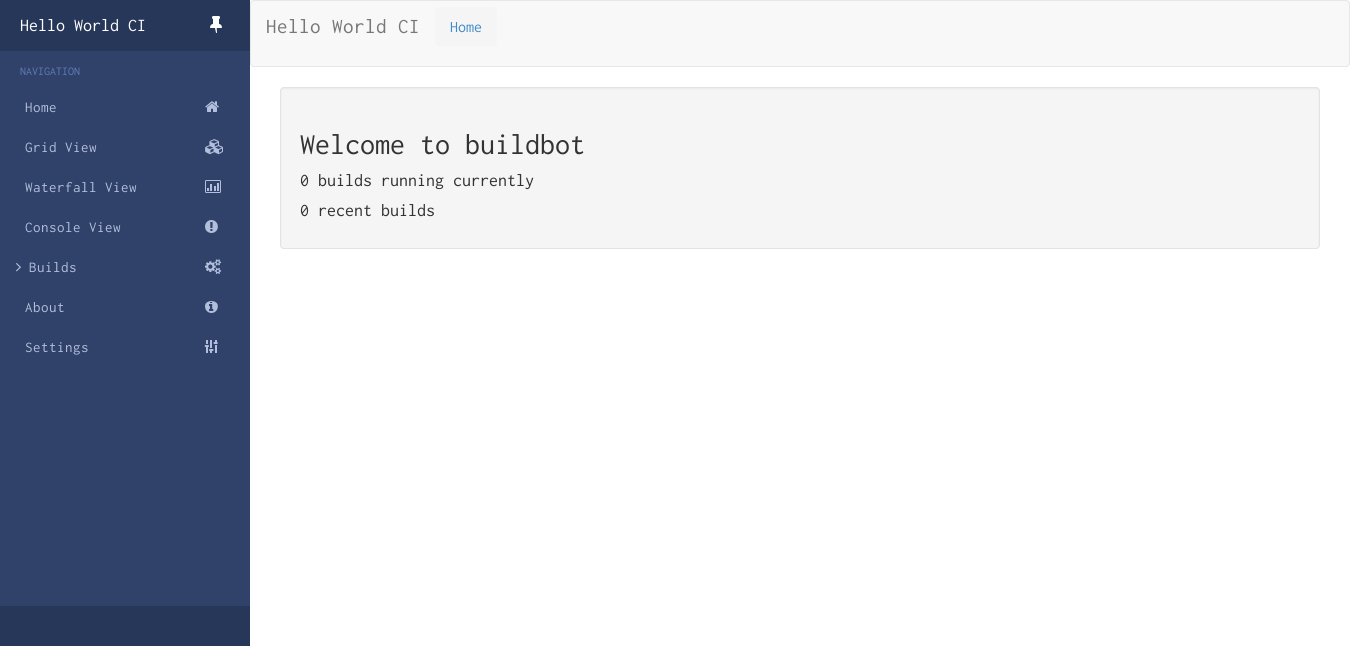 Buildbot Home